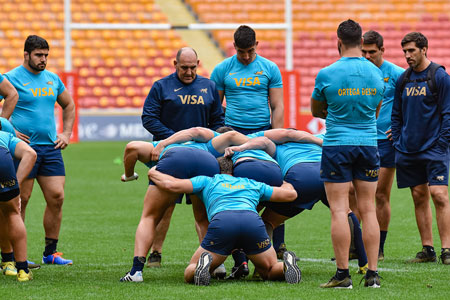 Las imágenes del Captain´s Run de Los Pumas en Brisbane
