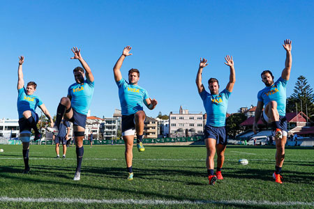Las fotos del entrenamiento de Los Pumas en Sidney