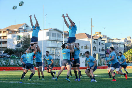 Las imágenes del entrenamiento de Los Pumas en Australia