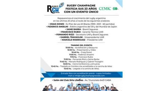 Rugby Champagne festeja sus 23 años en la previa de Los Pumas vs All Blacks
