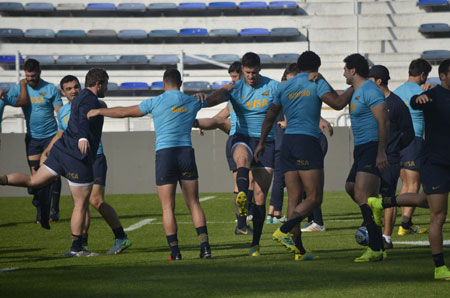 Las imágenes del Captain´s Run de Los Pumas en el Estadio José Amalfitani