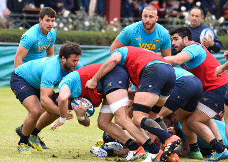 Las fotos de un nuevo entrenamiento de Los Pumas en Salta