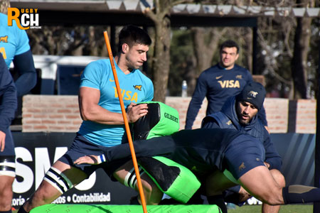 Las fotos del entrenamiento de Los Pumas en Newman