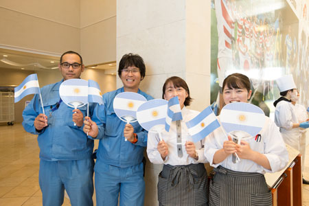 Las imágenes de la ceremonia de bienvenida de Los Pumas