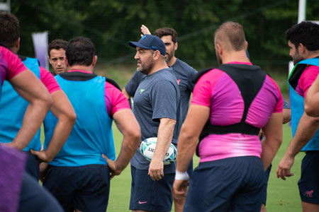 Las fotos de un nuevo entrenamiento de Los Pumas en Japón