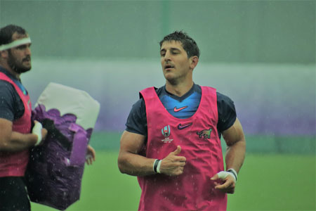 Las imágenes del entrenamiento de Los Pumas en Japón