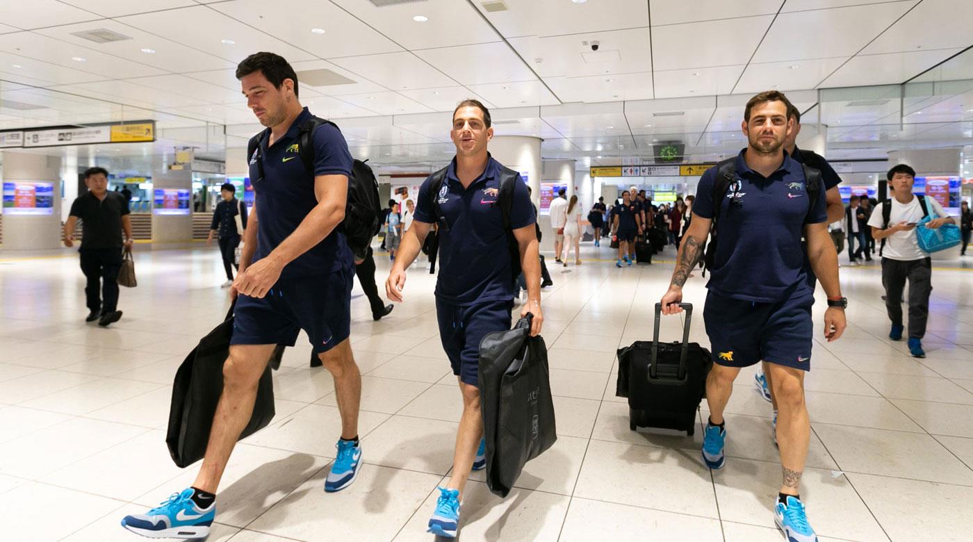 Los Pumas arribaron a Tokio