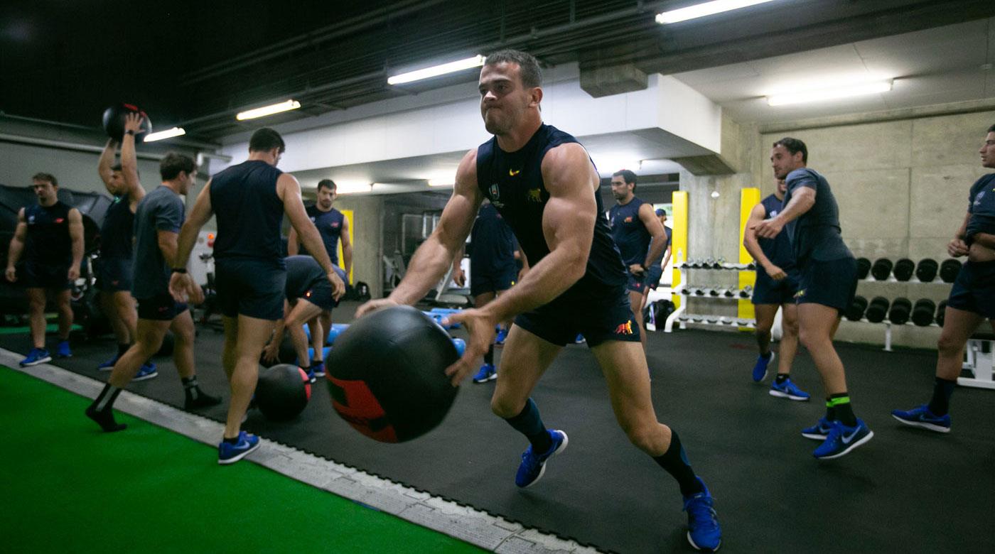 Las imágenes del primer entrenamiento de Los Pumas en Tokio