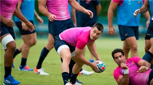 Las imágenes del Captain´s Run de Los Pumas en Kumagaya