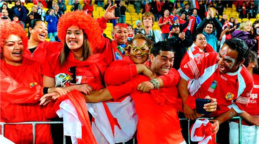 Alineación de Tonga en busca de su primer triunfo en el Mundial 2019