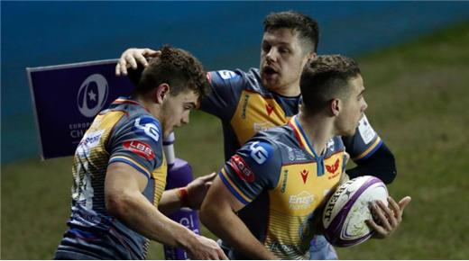 Dragons, Scarlets y Edinburgh están en los cuartos de final de la Challenge Cup