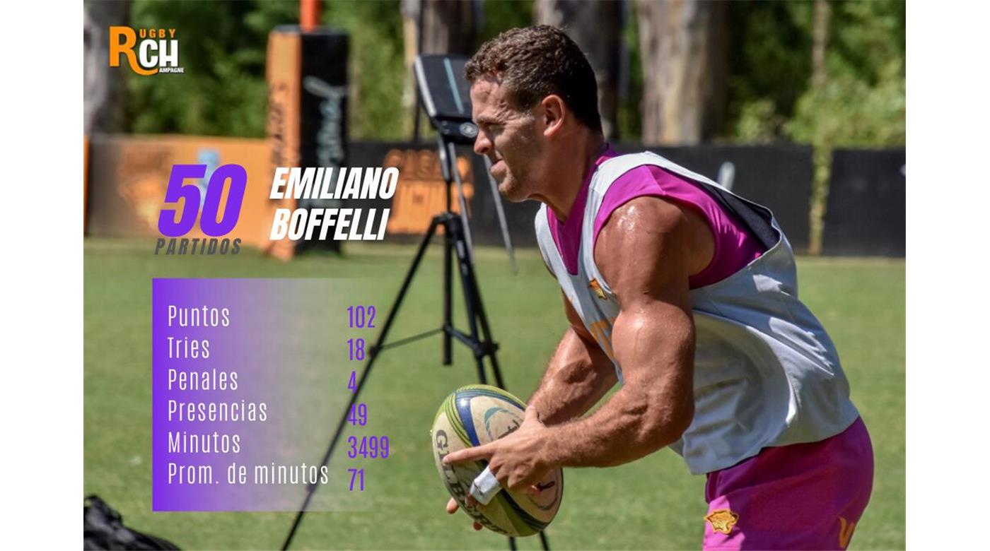 Emiliano Bofelli cumple 50 partidos con Jaguares
