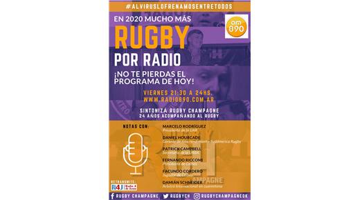 Al virus lo frenamos entre todos, quedate en casa y escuchá Rugby Champagne Radio