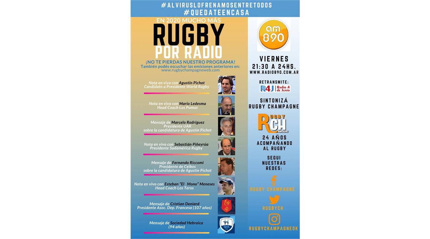 Se viene un nuevo Rugby Champagne Radio por la AM 890