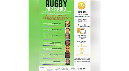 Reviví el programa 864 de Rugby Champagne Radio