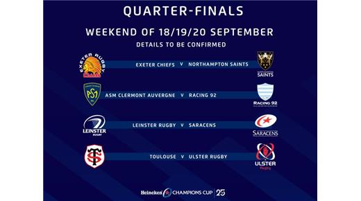 Se anunciaron las fechas de Cuartos de Final de la Champions Cup de Leinster y Ulster