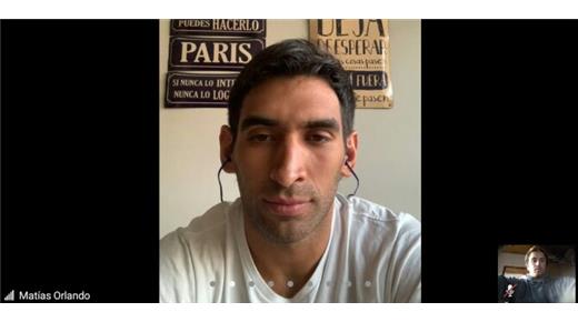 Matías Orlando: "Hace mucho no jugamos, no podemos hacer nada contra la realidad"
