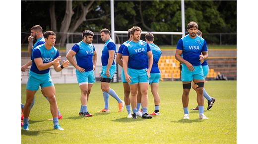 Imágenes del entrenamiento de Los Pumas