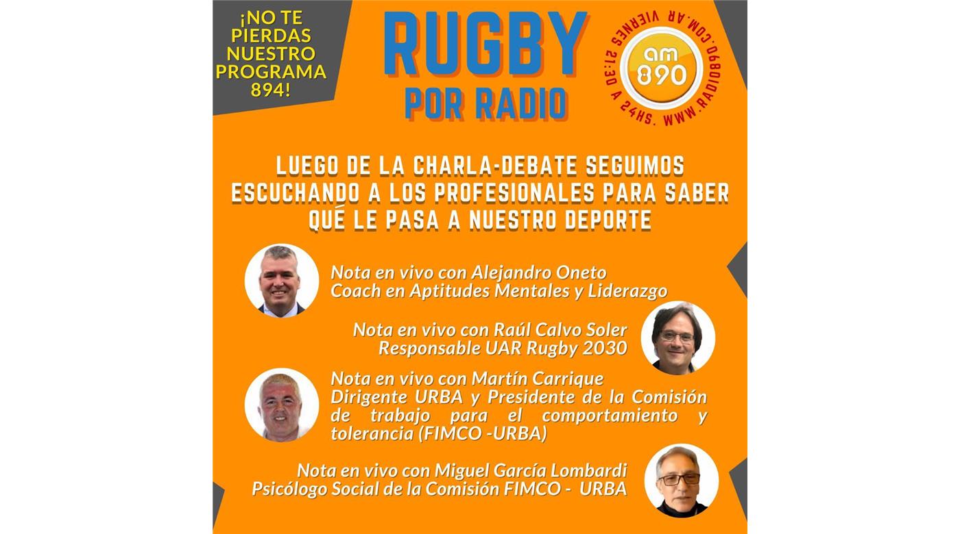 Reviví el programa de Rugby Champagne Radio