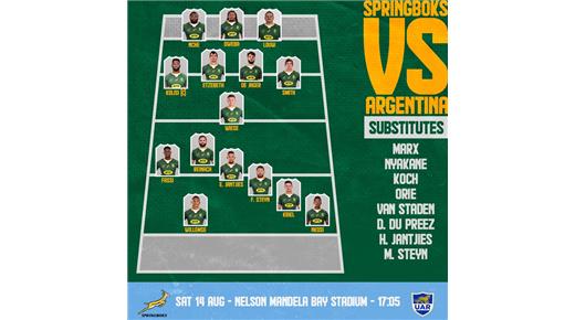 Sudáfrica confirmó el equipo para enfrentar a Los Pumas