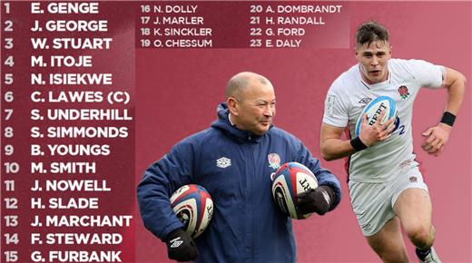 EDDIE JONES CONFIRMÓ EL EQUIPO QUE TRATARÁ DE AMARGAR LA FIESTA DE FRANCIA