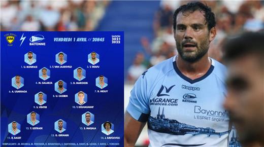 MARIANO GALARZA SERÁ TITULAR EN BAYONNE PARA VISITAR A STADE MONTOIS EN UN PARTIDO CLAVE