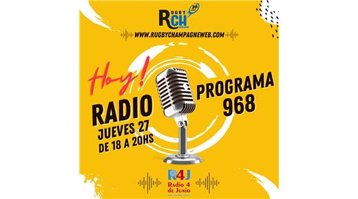 RCH RADIO: CUATRO INVITADOS DE LUJO EN UNA TARDE A PURO RUGBY