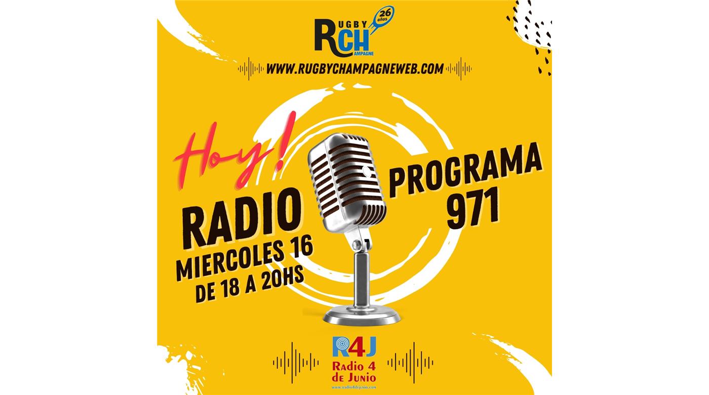 ES MIÉRCOLES Y... ¡HAY RCH RADIO!