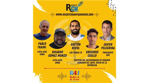 ESTA TARDE HABRÁ UN NUEVO RUGBY CHAMPAGNE RADIO, EL NÚMERO 974, Y NO TE LO PODÉS PERDER  