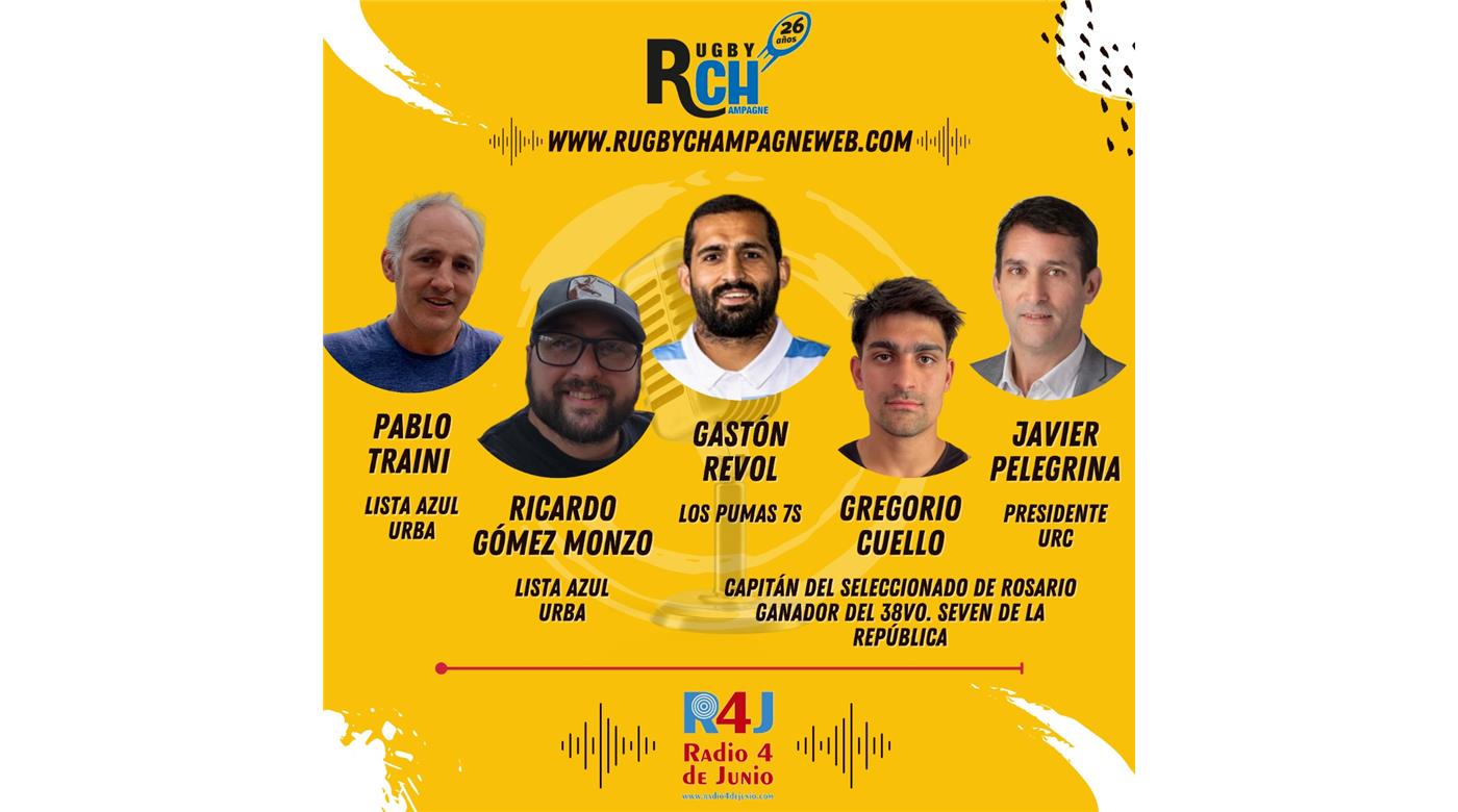 ESTA TARDE HABRÁ UN NUEVO RUGBY CHAMPAGNE RADIO, EL NÚMERO 974, Y NO TE LO PODÉS PERDER  