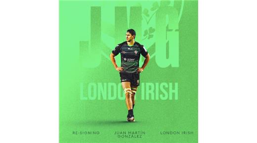 JUAN MARTÍN GONZÁLEZ EXTENDIÓ SU CONTRATO CON LONDON IRISH