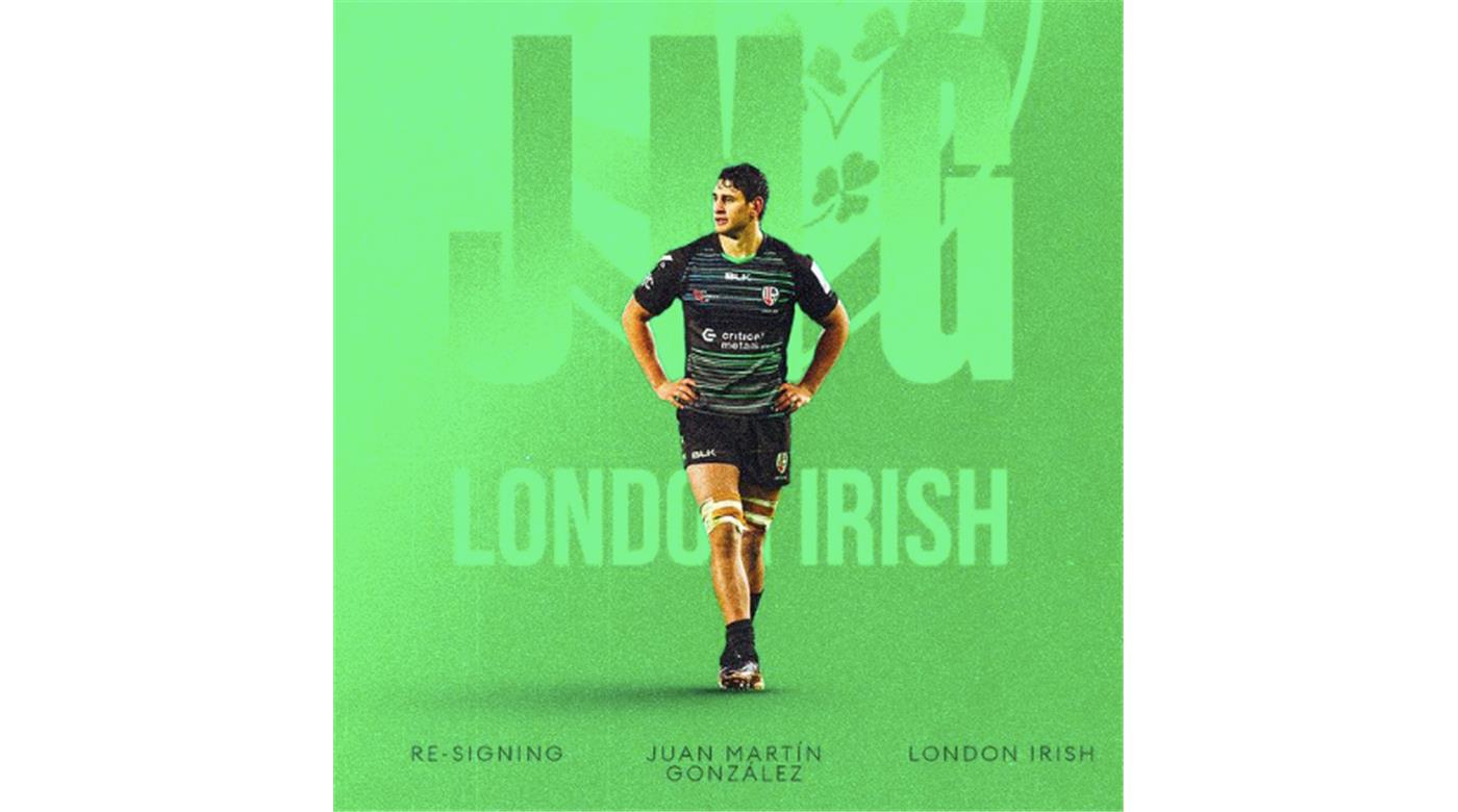 JUAN MARTÍN GONZÁLEZ EXTENDIÓ SU CONTRATO CON LONDON IRISH