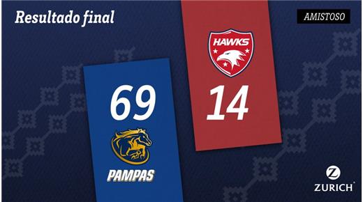 PAMPAS GOLEÓ A HAWKS EN UN AMISTOSO SIN EQUIVALENCIAS