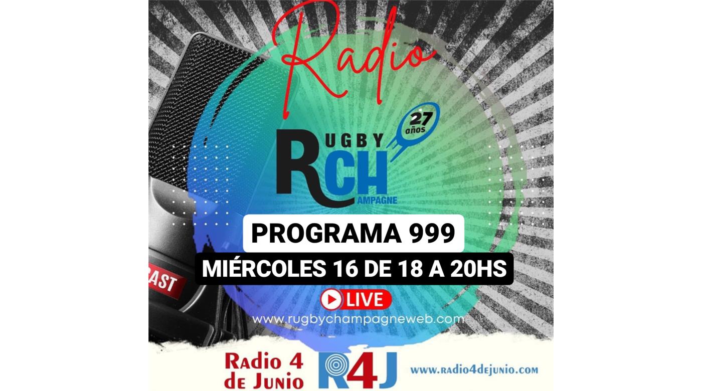 HOY UN NUEVO PROGRAMA DE RUGBY CHAMPAGNE RADIO 