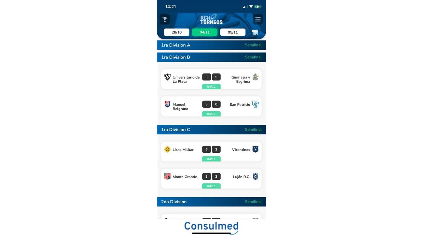 LAS SEMIFINALES Y LOS PLAY OFFS SE VIVEN EN LA APP DE RUGBY CHAMPAGNE