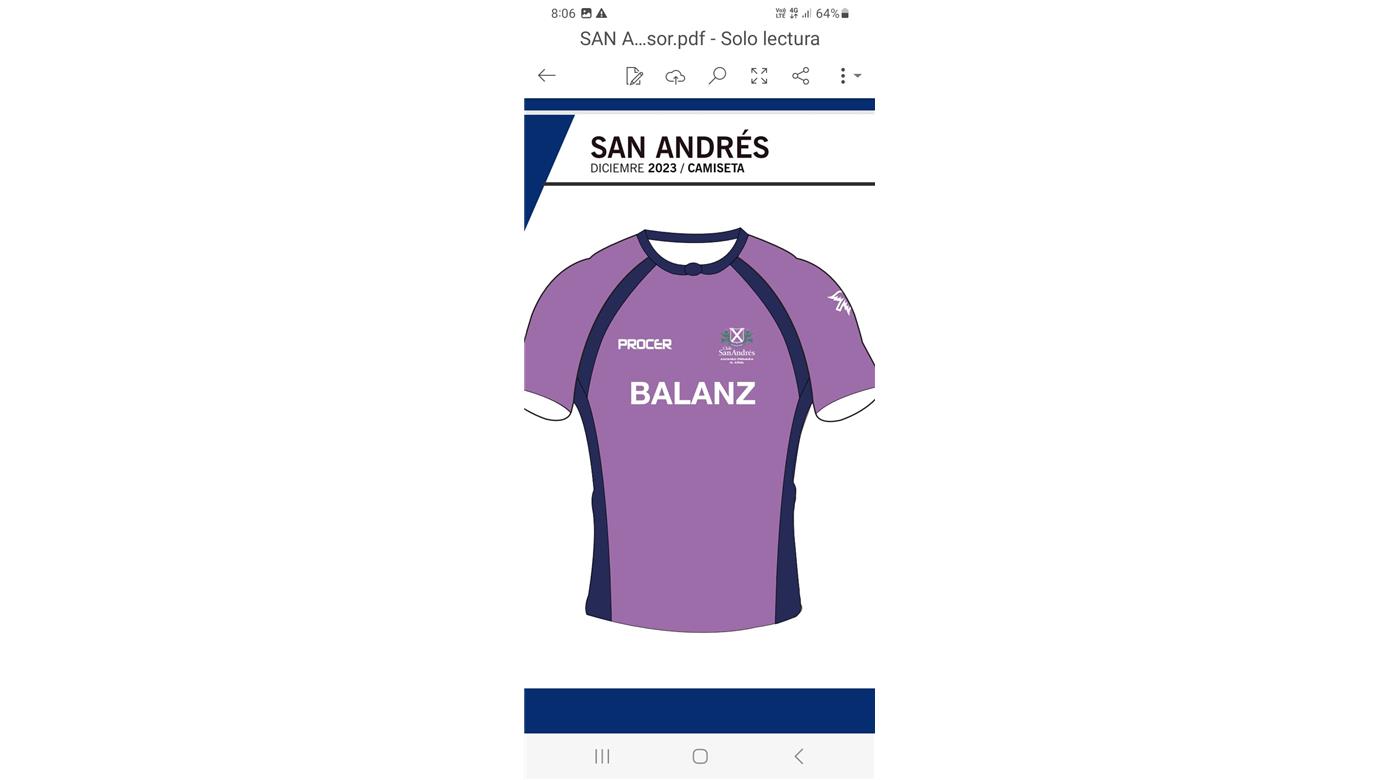 SAN ANDRÉS ESTRENA CAMISETA EN CONMEMORACIÓN A SU PRIMER ASCENSO A PRIMERA