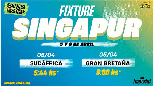 SE DEFINIERON LOS HORARIOS DEL SEVEN DE SINGAPUR PARA LOS PUMAS 7S 