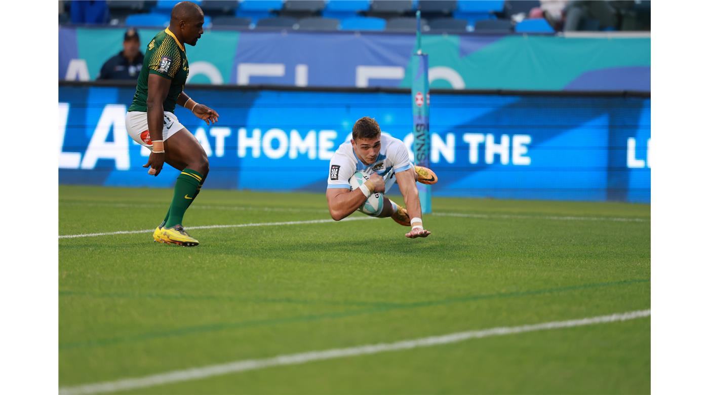 LOS PUMAS SEVEN PERDIERON ANTE SUDÁFRICA Y FINALIZARON SEGUNDOS EN EL GRUPO