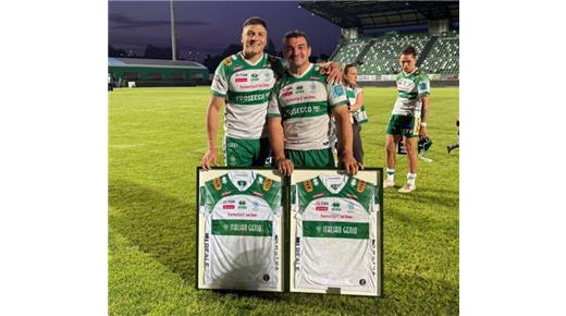 AGUSTÍN CREEVY E IGNACIO BREX SE DESPIDIERON DEL BENNETON TREVISO Y FUERON HOMENAJEADOS