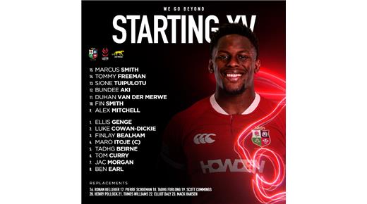 ANDY FARRELL CONFIRMÓ EL EQUIPO DE LOS BRITISH & IRISH LIONS PARA ENFRENTAR A LOS PUMAS