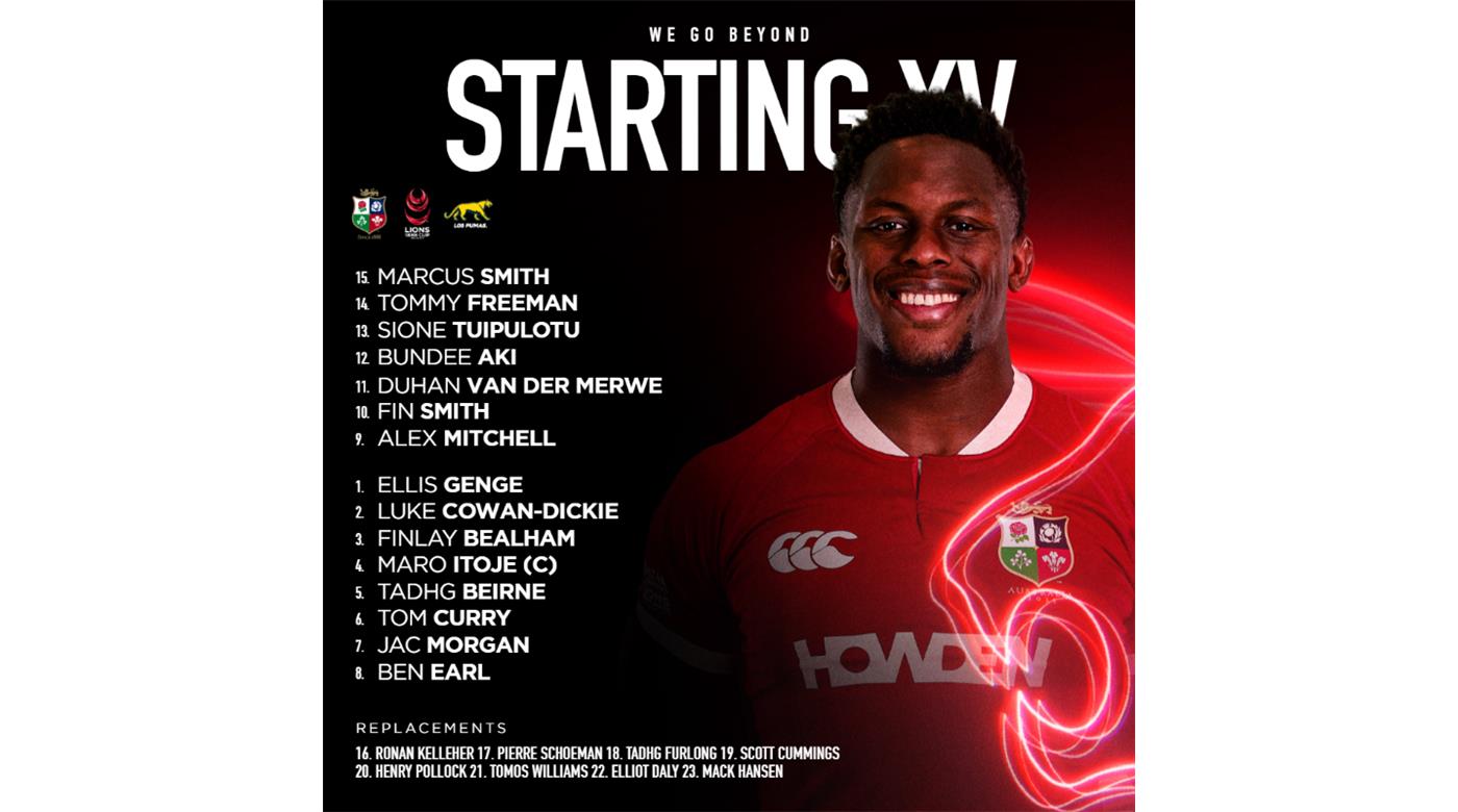 ANDY FARRELL CONFIRMÓ EL EQUIPO DE LOS BRITISH & IRISH LIONS PARA ENFRENTAR A LOS PUMAS