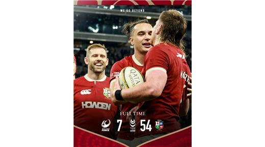 LOS BRITISH LIONS GOLEARON A WESTERN FORCE EN SU PRIMER PARTIDO DE LA GIRA POR AUSTRALIA 