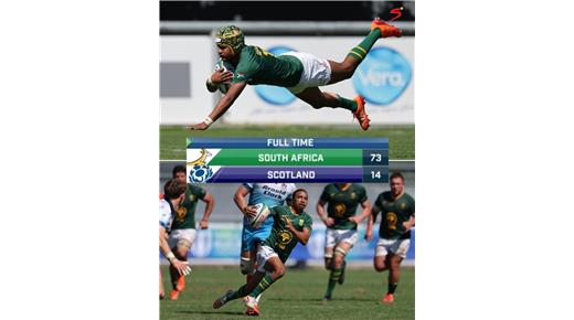 SUDÁFRICA GOLEÓ A ESCOCIA Y SE CLASIFICÓ PARA LAS SEMIFINALES DEL MUNDIAL JUVENIL. ADEMÁS GALES DERROTÓ A ESPAÑA 
