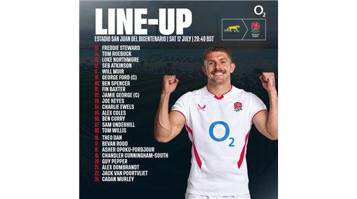 INGLATERRA CON UN CAMBIO EN SAN JUAN PARA LA REVANCHA ANTE LOS PUMAS