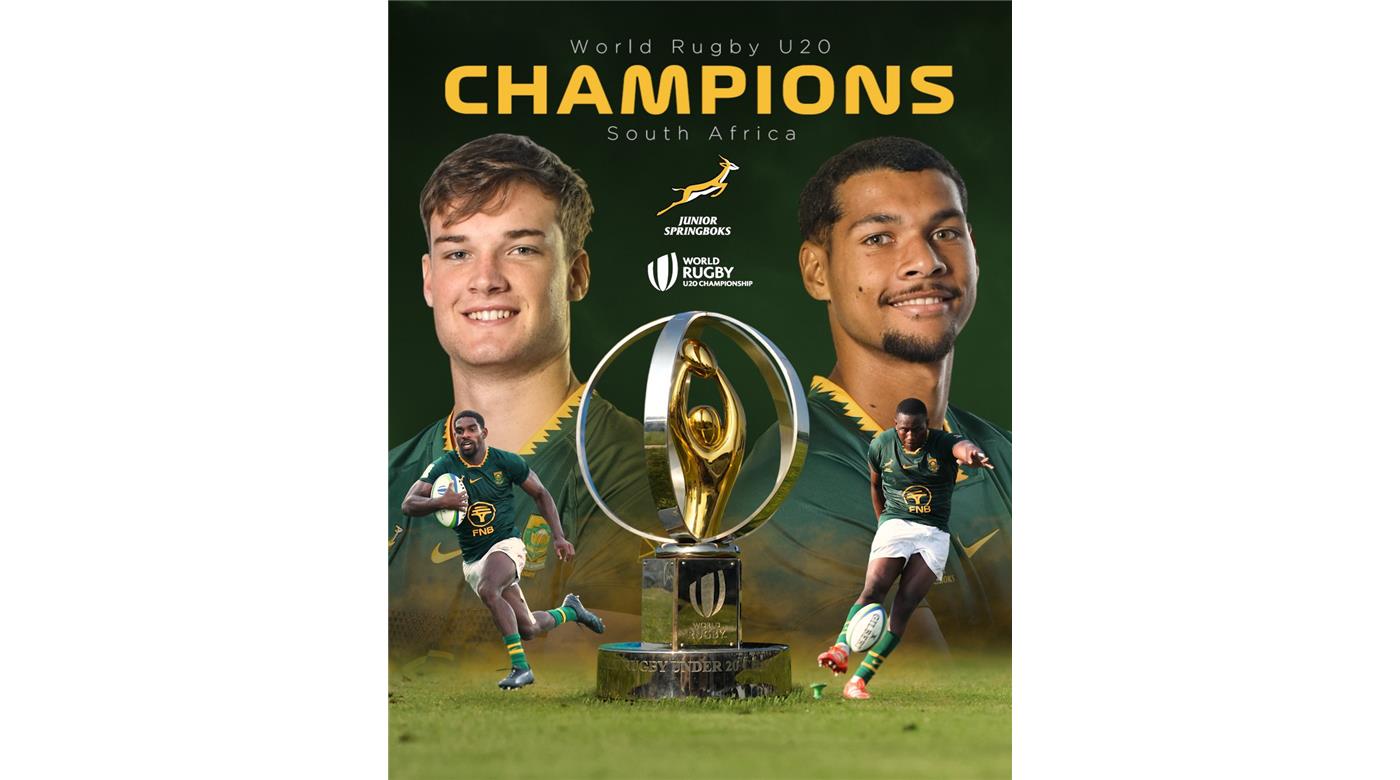 SUDÁFRICA LE GANÓ A NUEVA ZELANDA Y ES EL CAMPEÓN MUNDIAL JUVENIL M20 