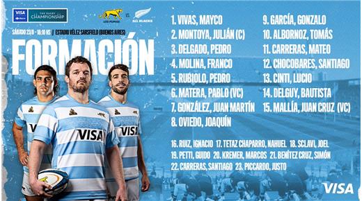 LOS PUMAS VAN CON DOS VARIANTES PARA LA REVANCHA ANTE LOS ALL BLACKS DEL PRÓXIMO SÁBADO  
