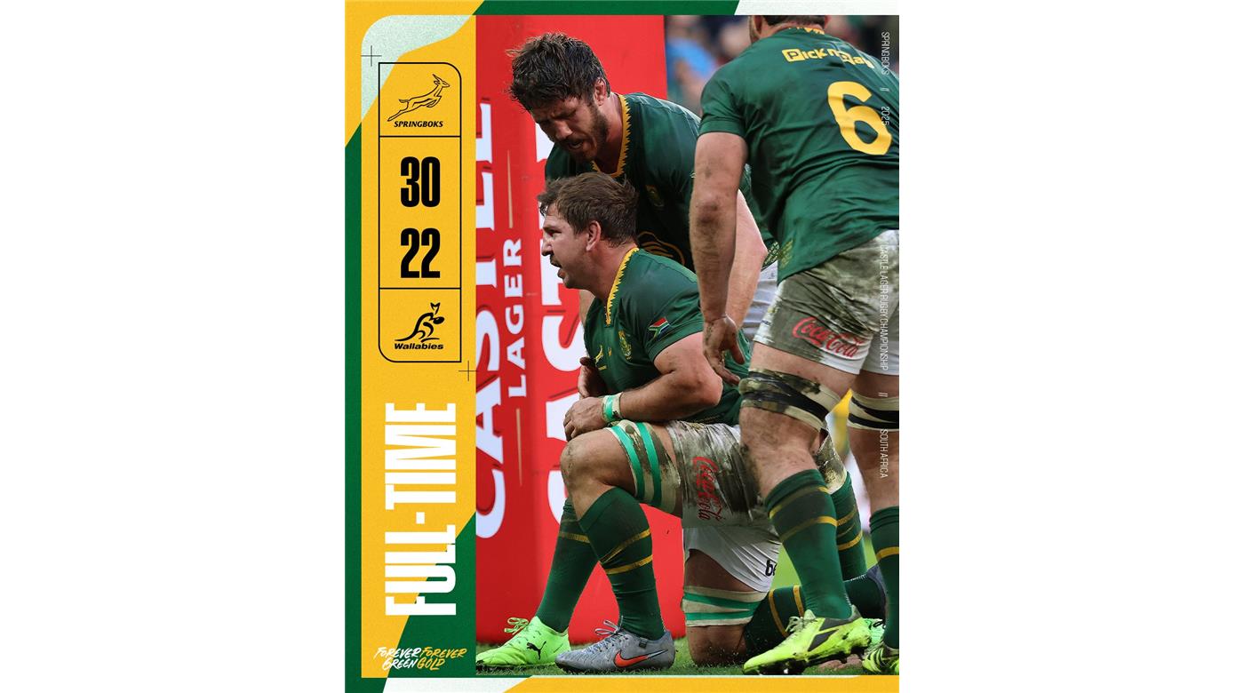 SUDÁFRICA SE VENGÓ DE AUSTRALIA Y SE LLEVÓ LA VICTORIA 