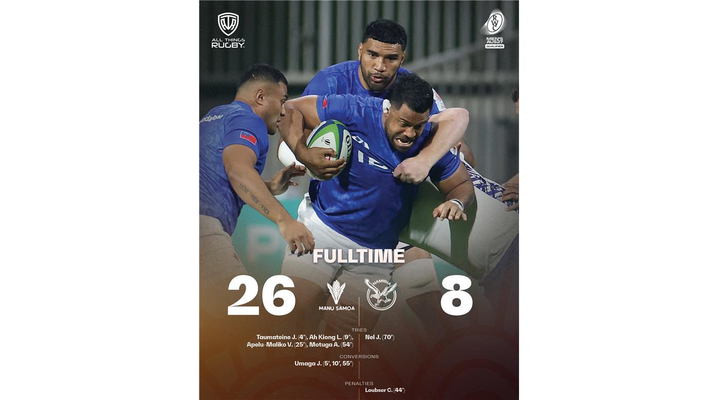 SAMOA Y UN PASO MÁS EN BUSCA DEL PASAJE AL MUNDIAL DE AUSTRALIA