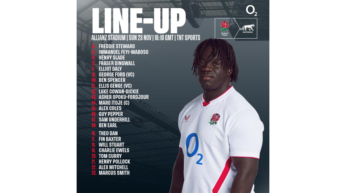 NUEVA VARIANTE EN INGLATERRA, SE LESIONÓ DINGWALL E INGRESA MAX OJOMOH, PARA RECIBIR EL DOMINGO A LOS PUMAS 