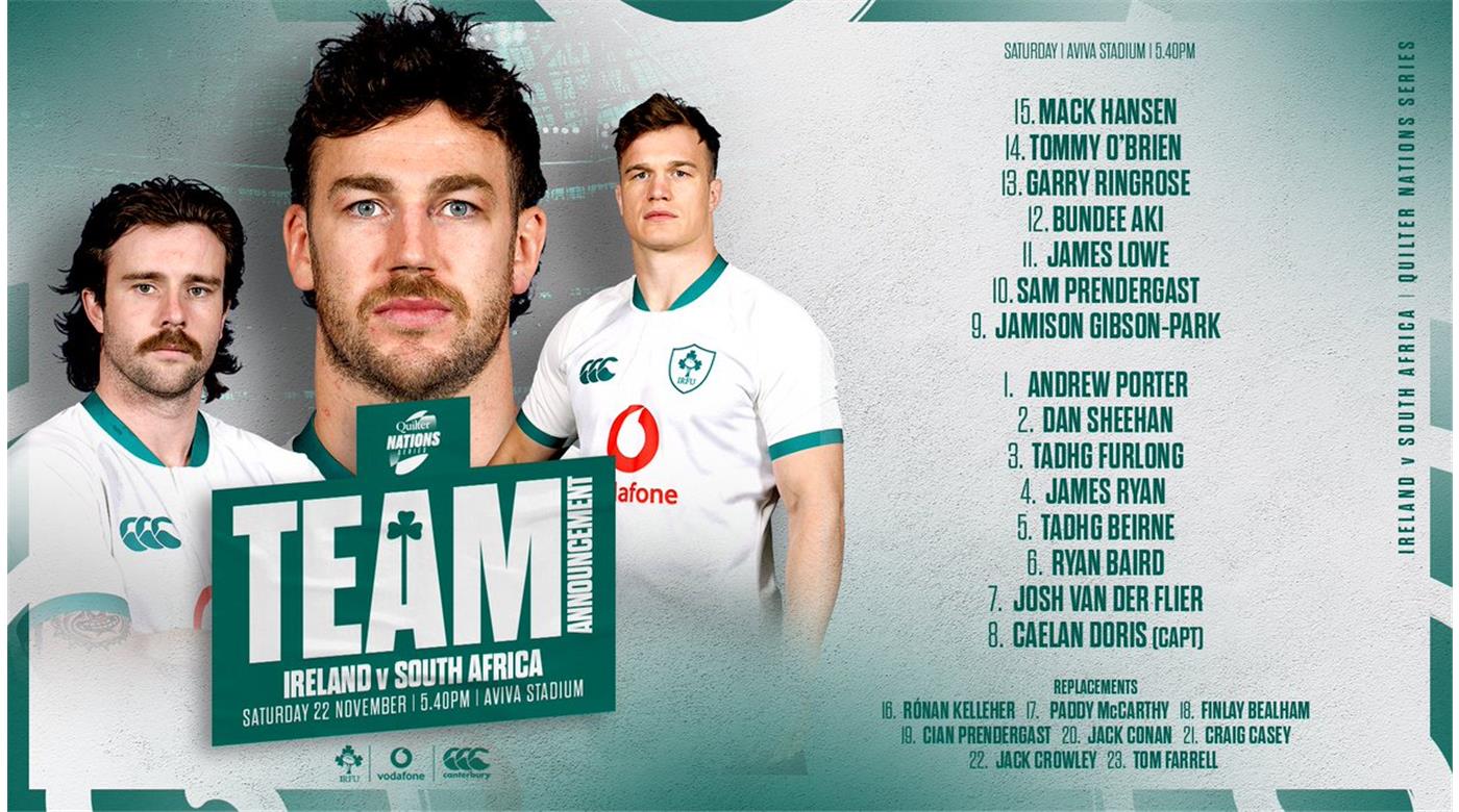 IRLANDA ESPERA POR SUDÁFRICA, UN CHOQUE DE POTENCIAS, PARA NO PERDÉRSELO